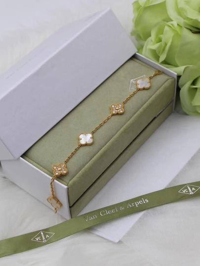 Браслеты для женщин и девушек Van Cleef, не меняет цвет и не темнеет — FSNLADY-2VANCLEEF-ЗОЛХАКИ