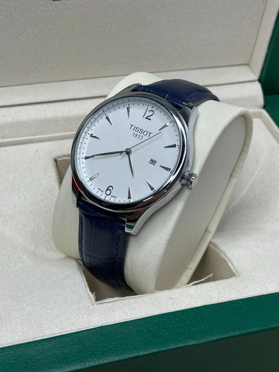 Мужские часы Tissot Classic в подарочной упаковке — VAQTWAT-65W0076-СИНИЙ