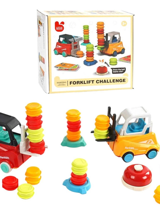"Forklift chaqiruvi" mantiqiy o'yini: 2 ta forklift, kartalar, qo'ng'iroq, mikrofon