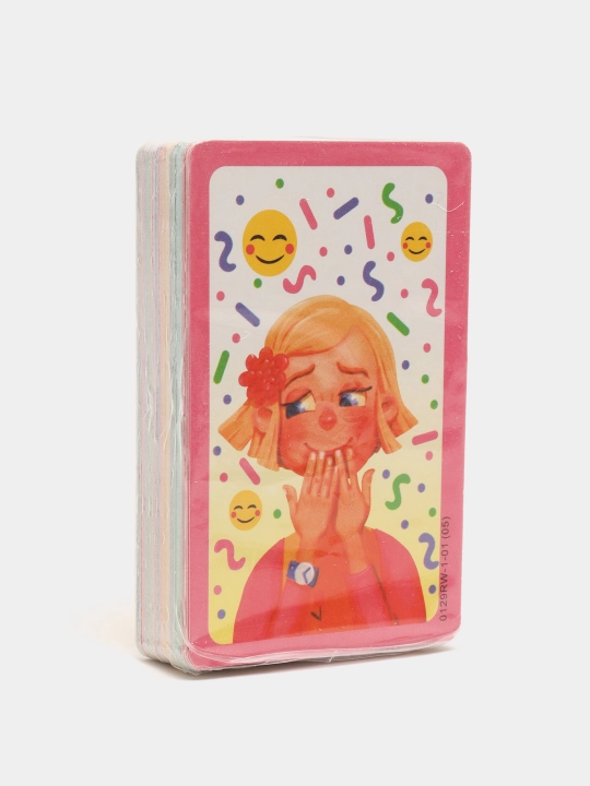 Stol, barcha yoshdagilar uchun EMOJI, o'quv o'yini, kechki payt uchun oilaviy o'yin