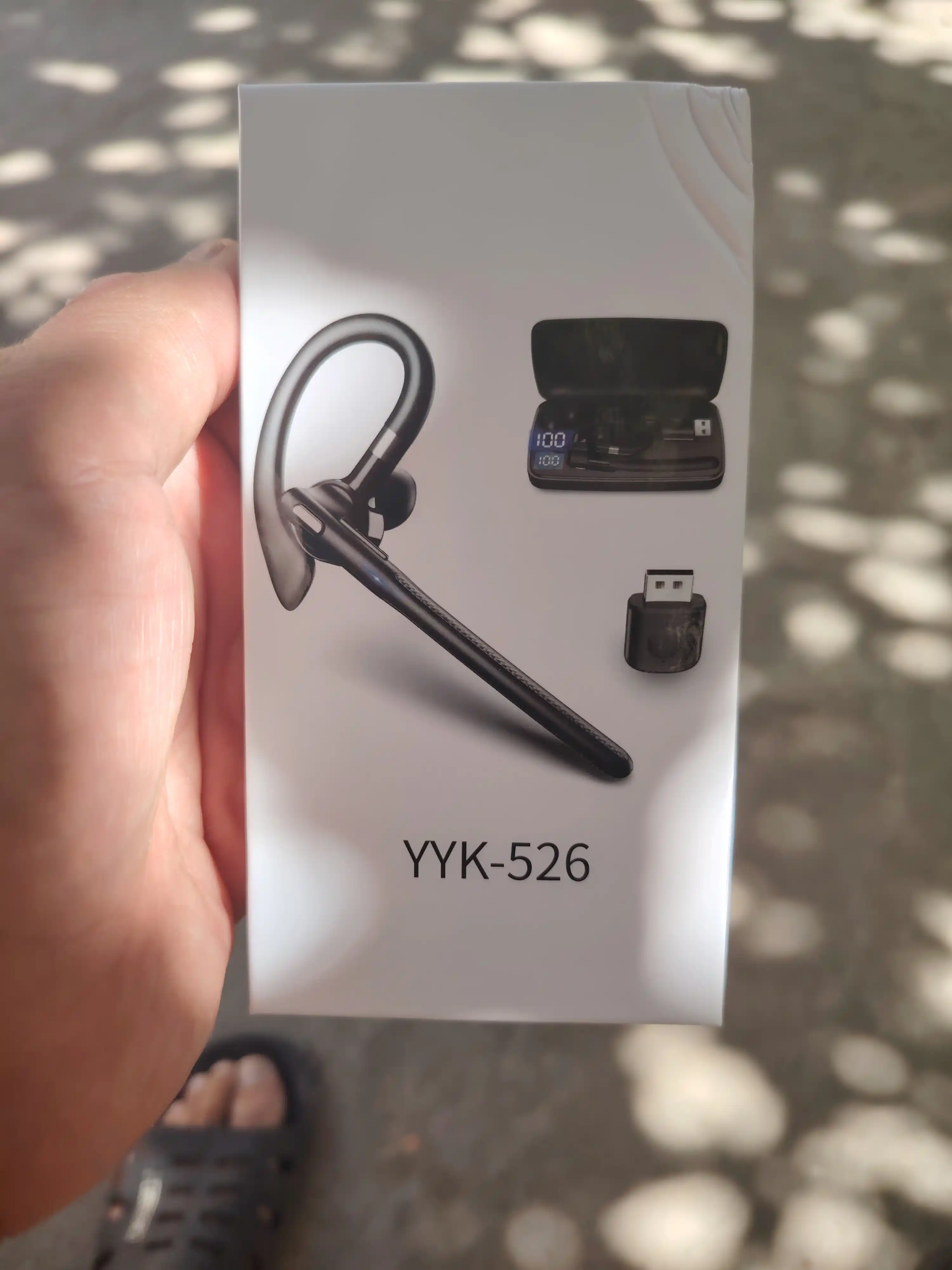 Telefon uchun mikrofonli simsiz YYK-520 Bluetooth quloqchin, biznes-klass, quloqchin
