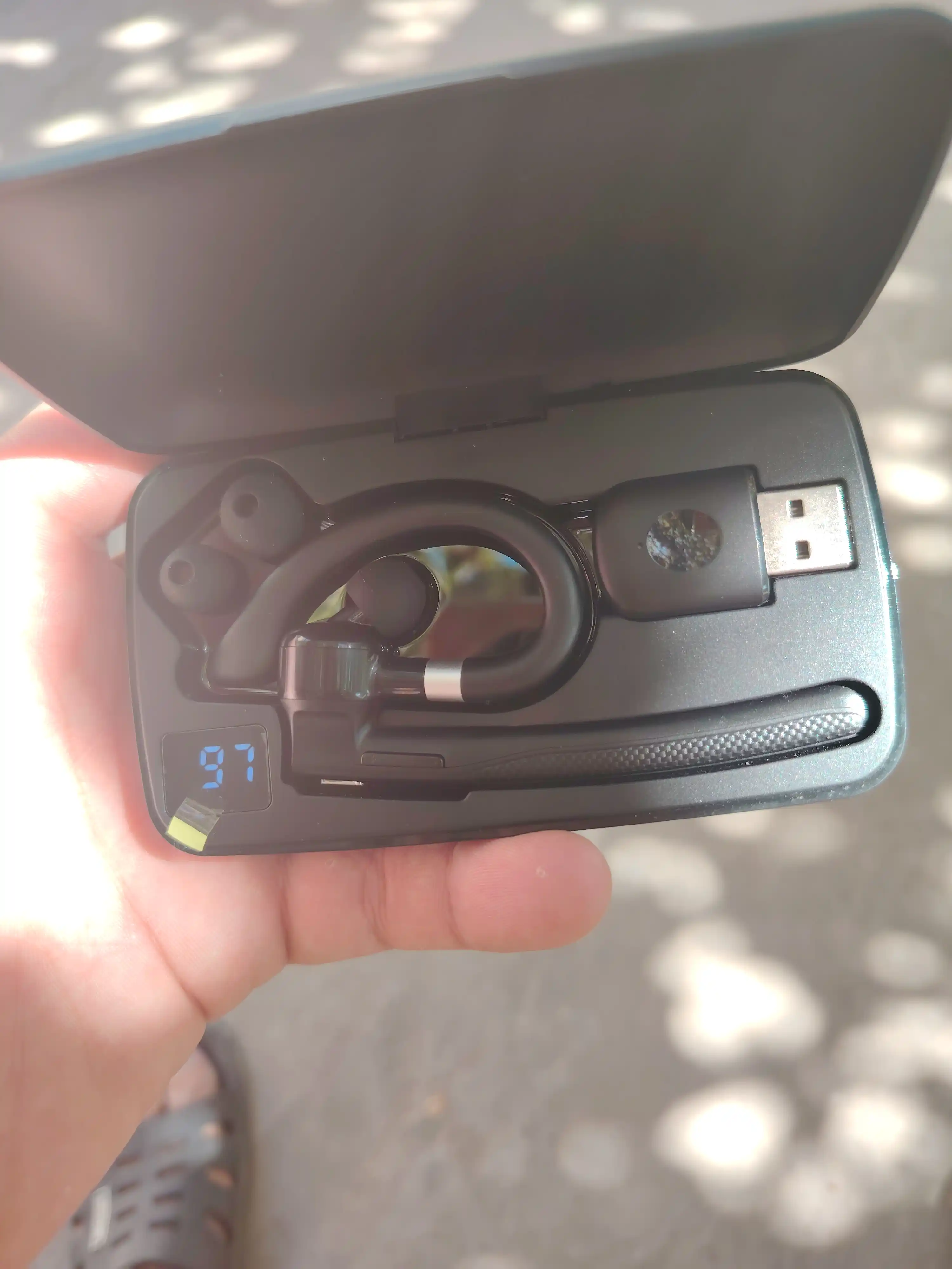 Telefon uchun mikrofonli simsiz YYK-520 Bluetooth quloqchin, biznes-klass, quloqchin