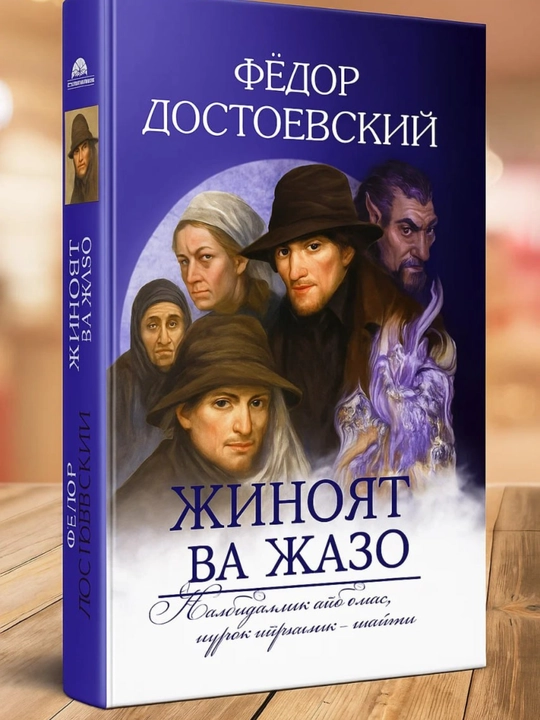 Fyodor Dostoyevskiy: Jinoyat va jazo, Telba, Qimorboz, roman, qattiq muqova