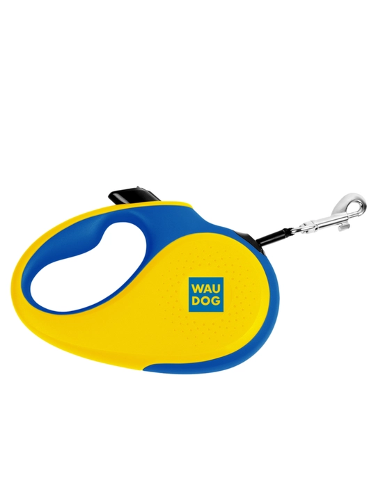 Поводок-рулетка для собак WAUDOG R-leash, рисунок Colors of Freedom, размер L, 5 м