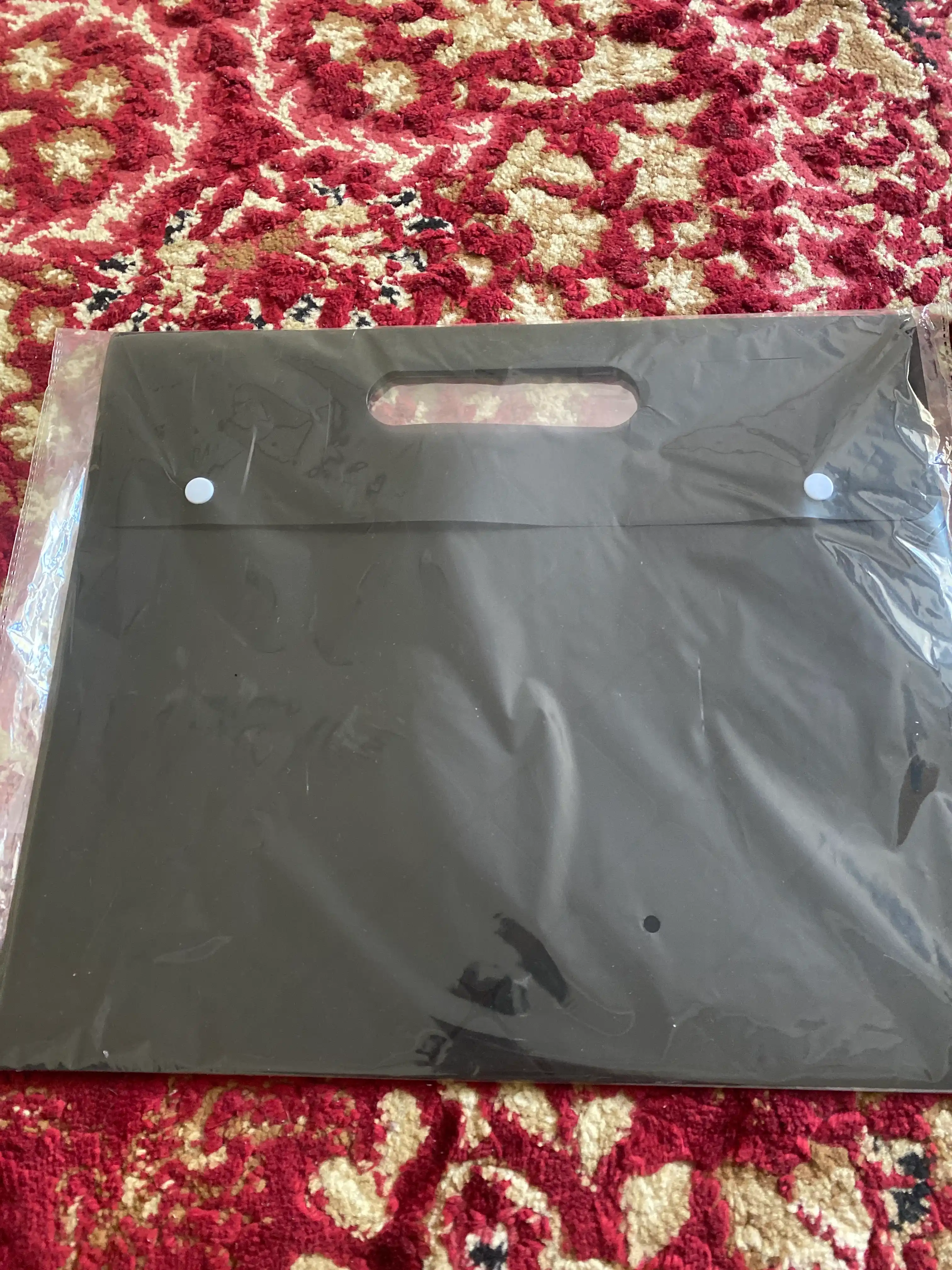 Файловая папка с кнопкой, чёрная A4 EXACT PK001bk