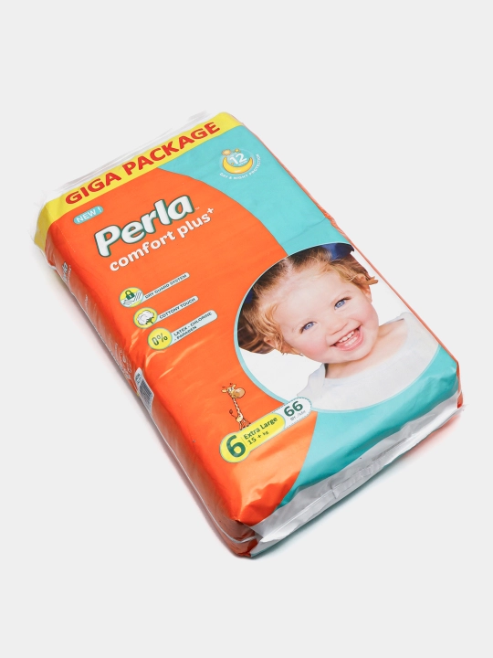 Детские подгузники PERLA GIGA №6 EXTRA LARGE, 66 шт