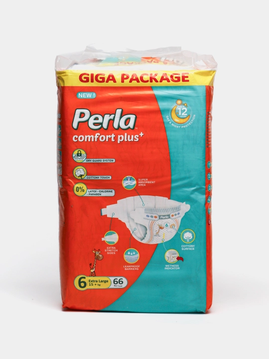 Детские подгузники PERLA GIGA №6 EXTRA LARGE, 66 шт