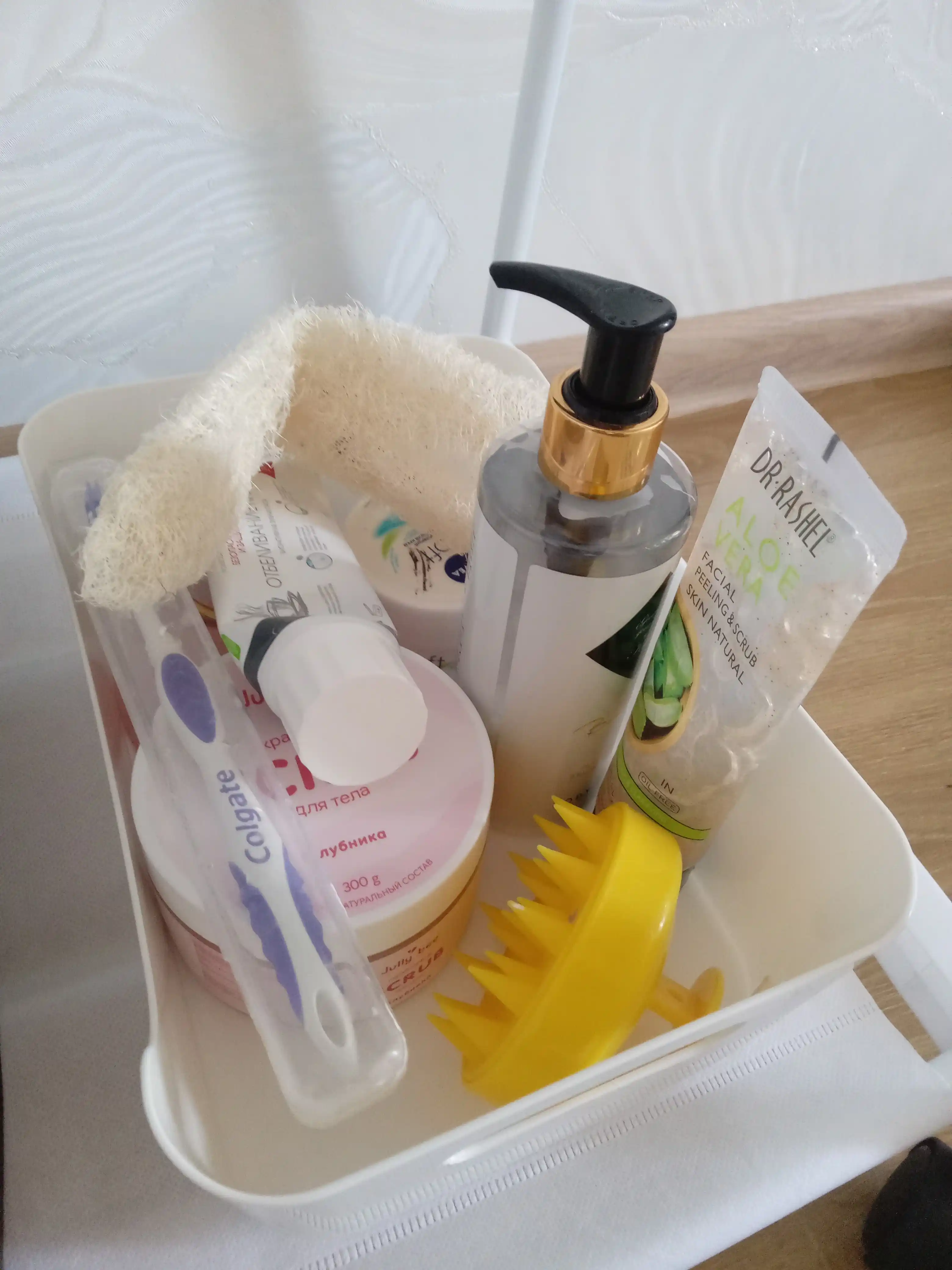 "Scandi" saqlash uchun plastik savat-organayzer
