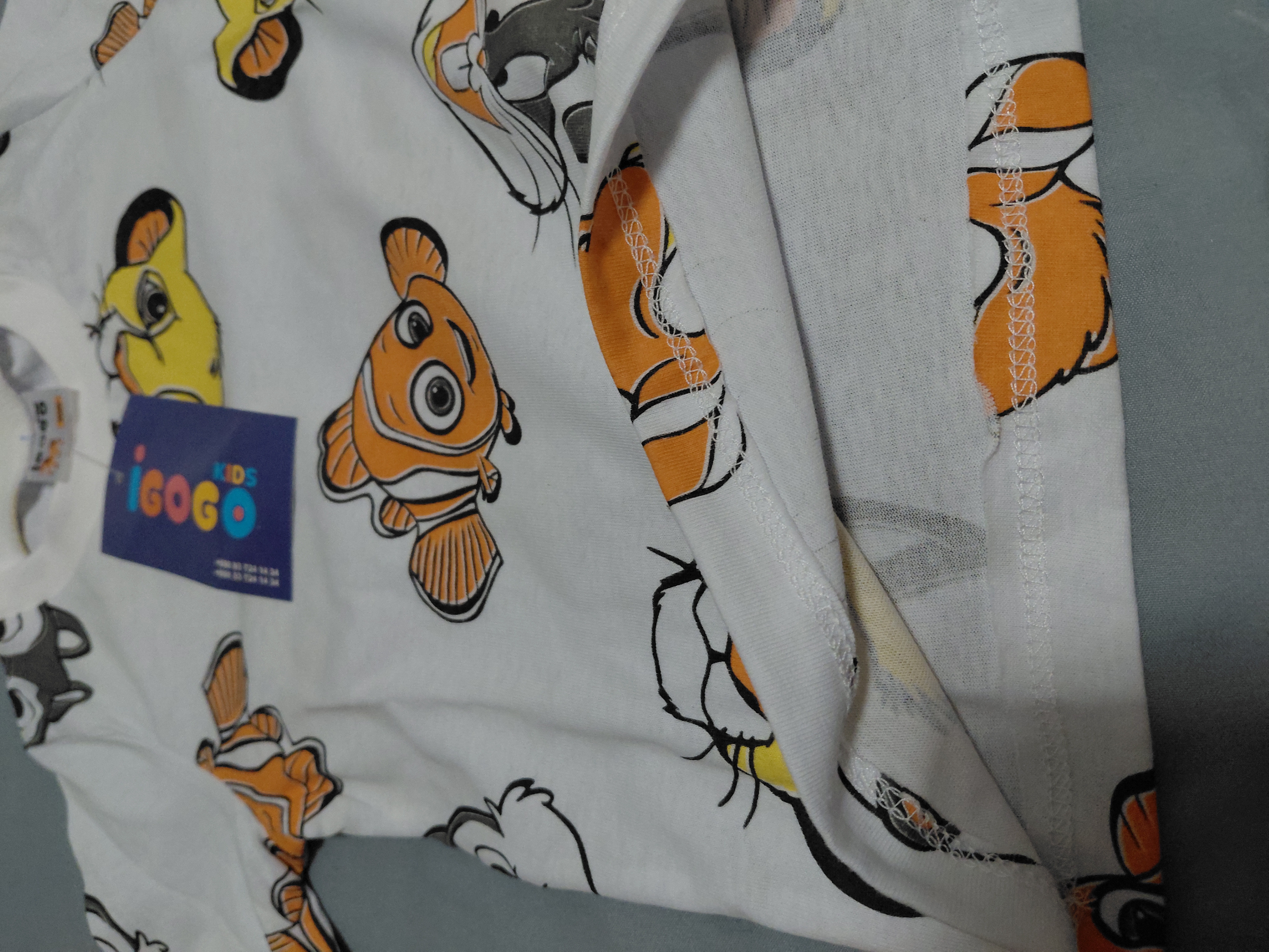 6 oydan 24 oygacha bo'lgan chaqaloqlar uchun pijamalar IGoGoKids