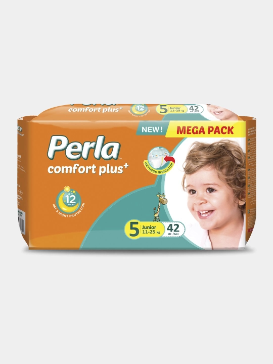 Подгузники Perla Mega №5, 11–25 кг, 42 шт - 