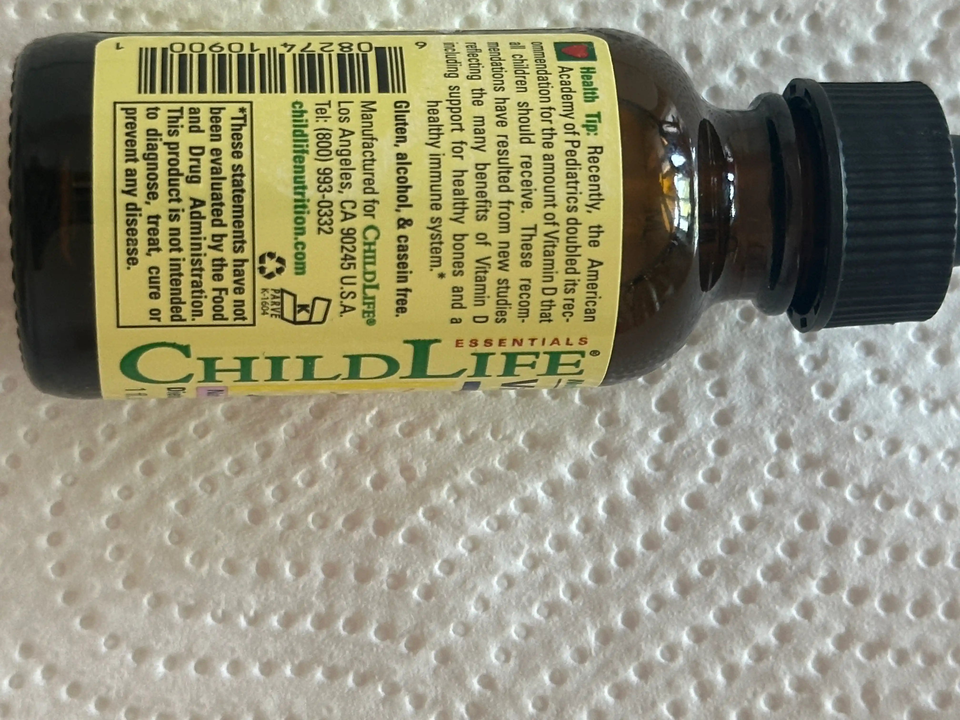 Витамин Д3 для малышей ChildLife со вкусом натуральных ягод, 30 мл