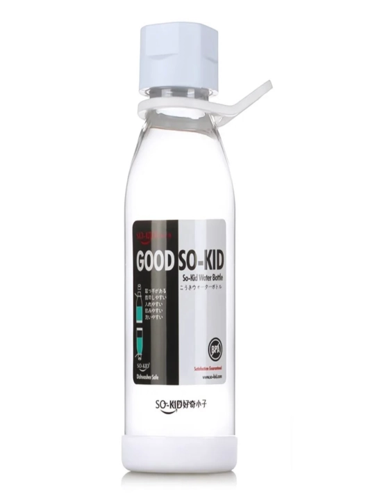 Bolalar portativ ichimlik butilkasi Water Power S-076, 600 ml, ranglar oq va ko‘k  - 