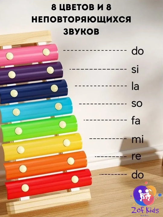 Музыкальный Ксилофон Металлофон детский, развивающий