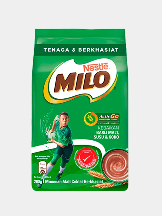 MILO®. Солодовый Какао-напиток быстрорастворимый Пакет 200 г