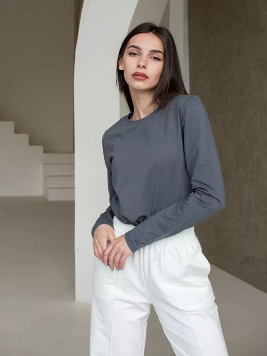 Ayollar longsliv Neo, uzun, paxta 100%