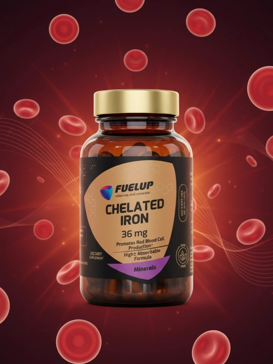 FuelUP Chelated IRON 36 mg, 90veg caps - 