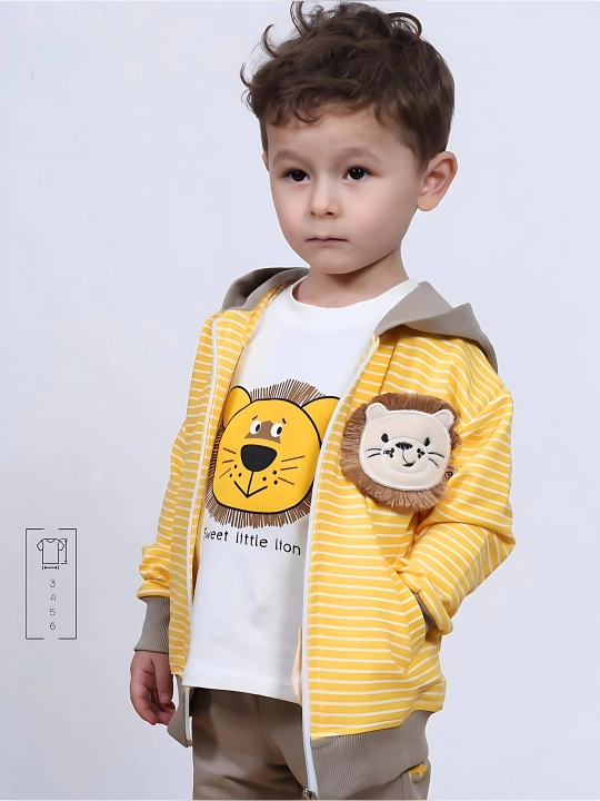 Детский комплект одежды "Alex", тройка, Supreme, 100% хлопок, возраст: 3-4-5-6 лет