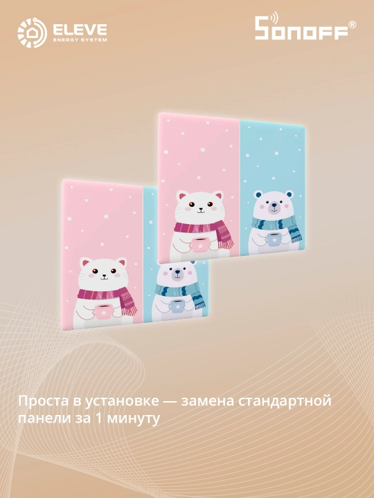 Накладка выключателя Sonoff TX