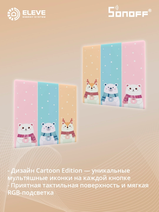 Накладка выключателя Sonoff TX