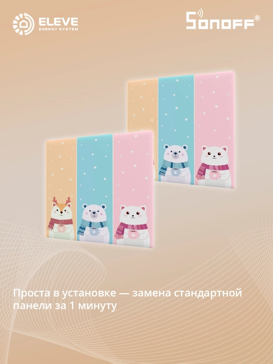 Накладка выключателя Sonoff TX