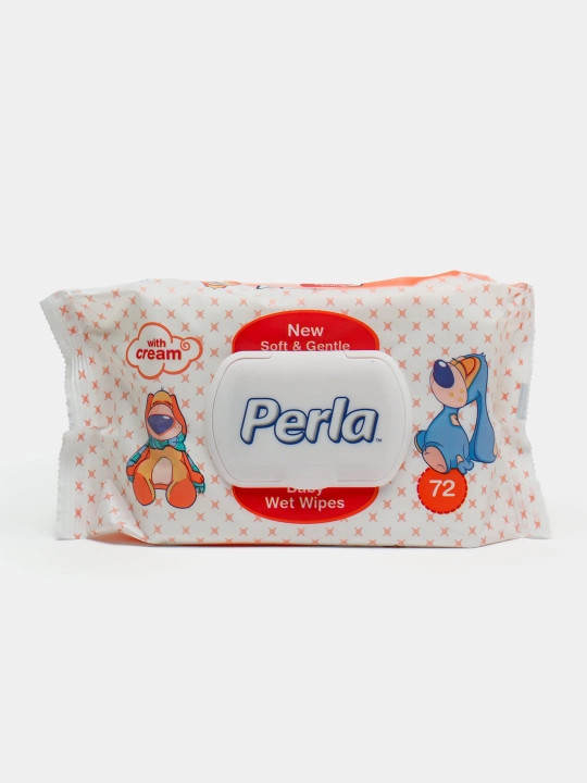 Влажные салфетки Perla Baby Family 72 гипоаллергенные, для всей семьи