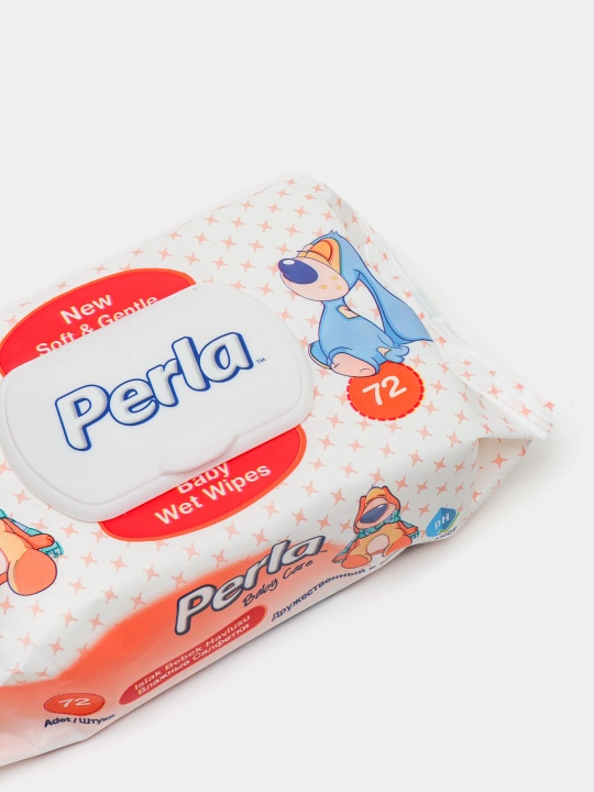 Влажные салфетки Perla Baby Family 72 гипоаллергенные, для всей семьи