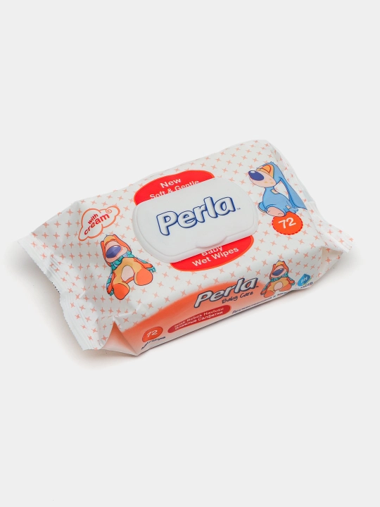 Влажные салфетки Perla Baby Family 72 гипоаллергенные, для всей семьи