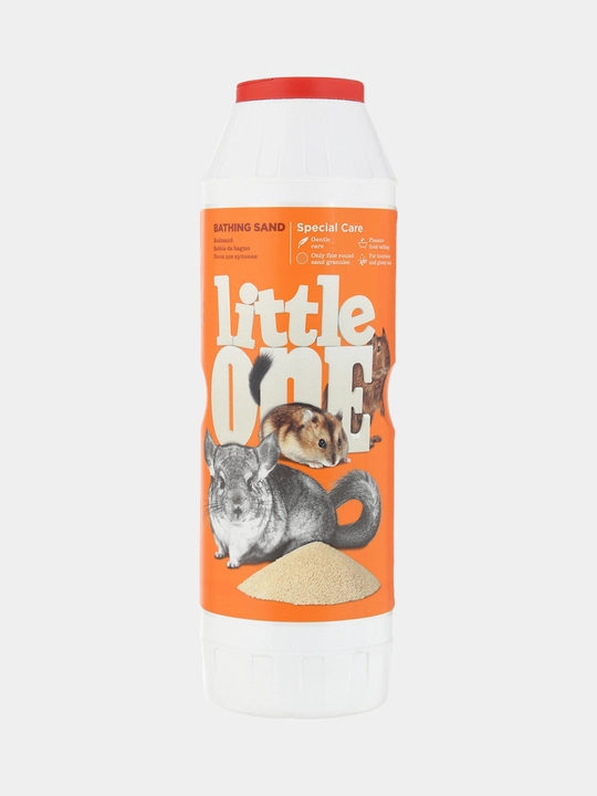 Kichkintoy kemiruvchilar va mayda hayvonlarni cho‘miltirish uchun gigiyenik qum, 1 kg / 1,4 litr