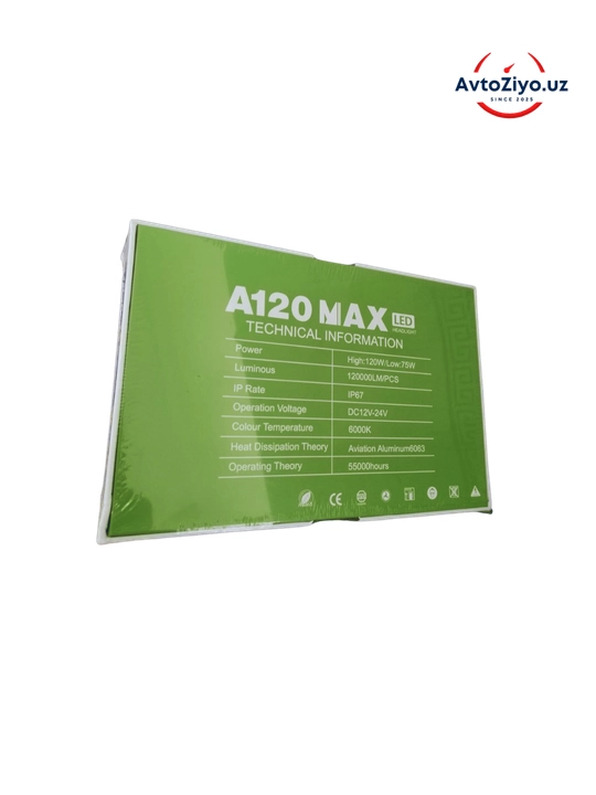 Zimmer A120, E3 APP, H4, 120W, Y7 avtomobil faralari uchun chiziqli va kuchli yoritadi