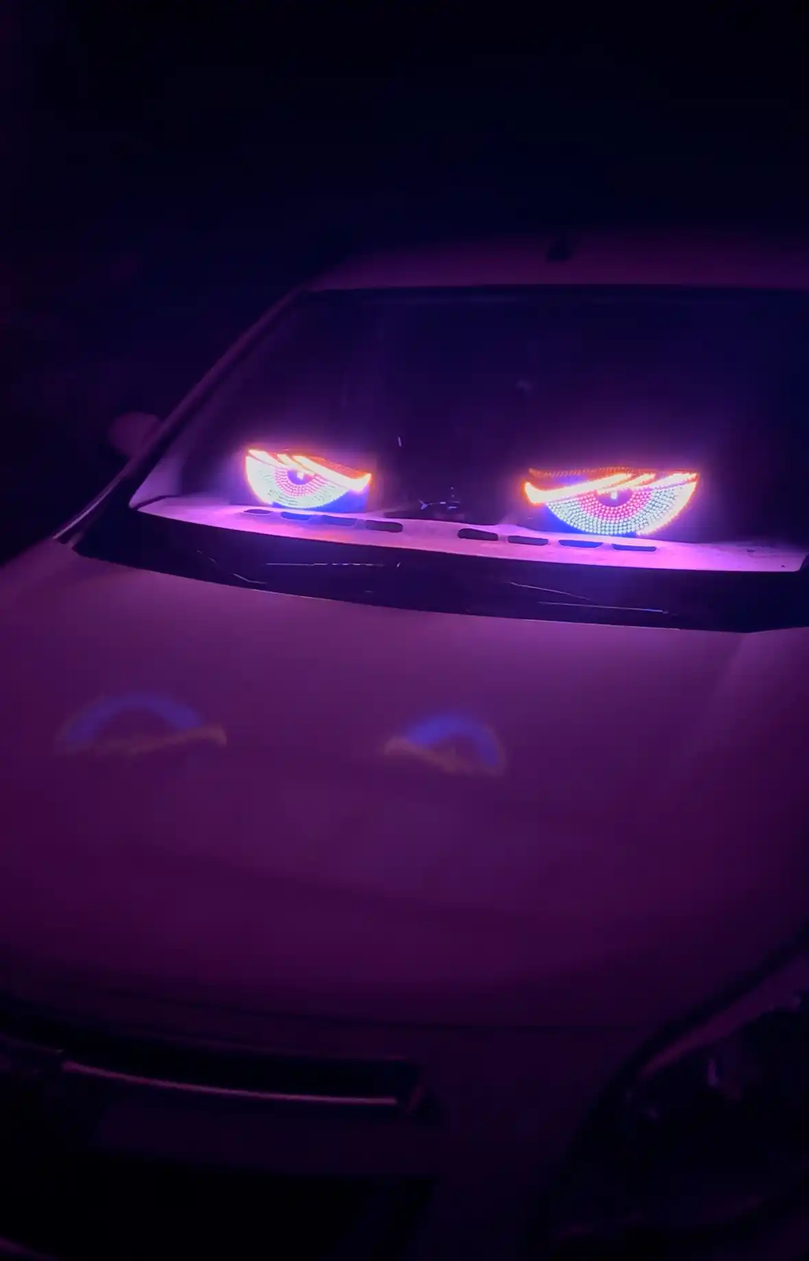Светодиодная панель «Глаза» для автомобиля, 11 режимов, Devil Eyes