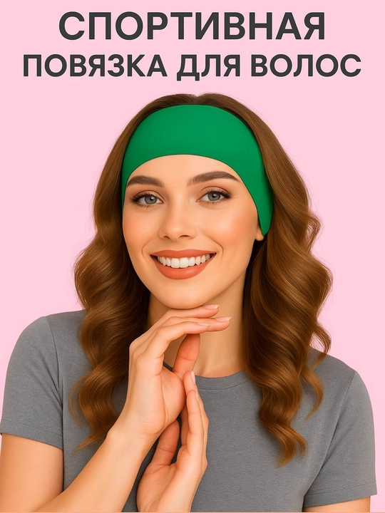 Спортивная повязка для волос, для женщин и девочек - 