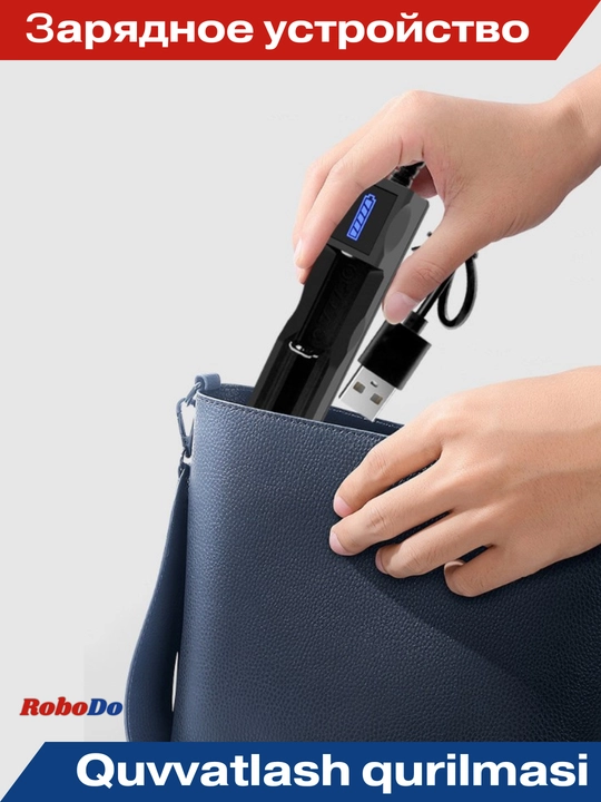 18650 TG-188 akumulyator batareyalari uchun USB zaryadlovchi