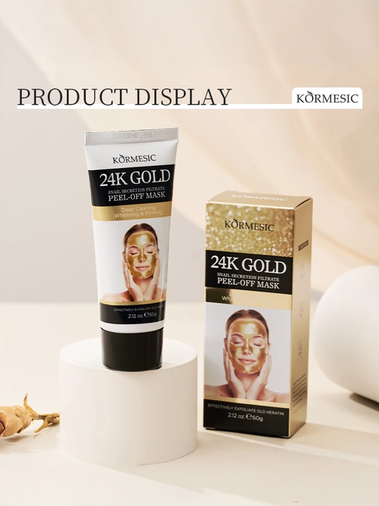 24 K oltin va salyangoz shilimshiqni tozalash niqobi, 60 g