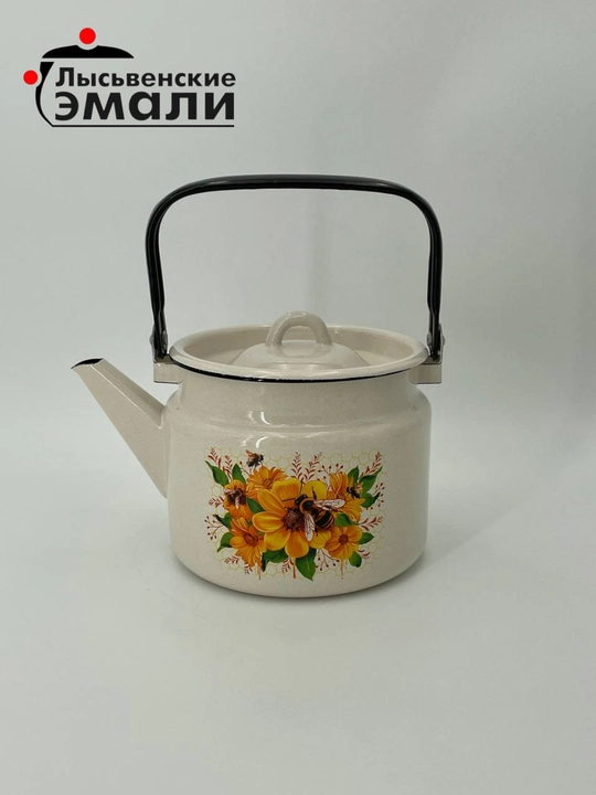 Чайник с крышкой, чайник заварочный, 2.0 л, эмалированный