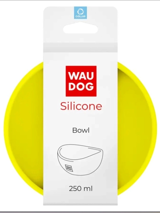 Миска для кошек и собак мелких пород Collar Waudog Silicone, 250 мл - 