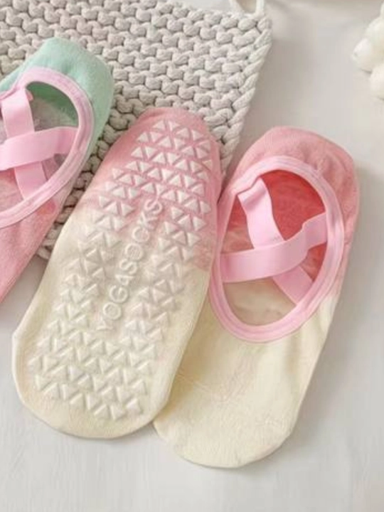 Спортивные носки для йоги, пилатеса, фитнеса, танцев, противоскользящие для женщин