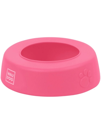 Миска-непроливайка WAUDOG Silicone для животных, 0,75 л, желтая - 