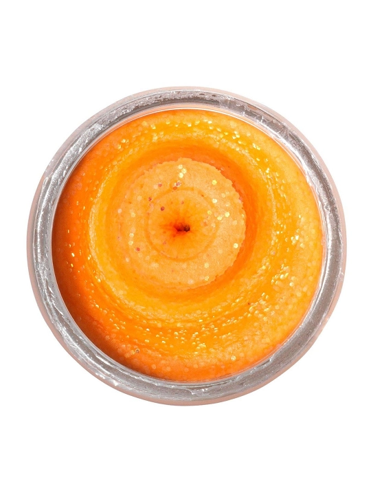 Паста форелевая PowerBait Trout Bait Fruits# Banana Boost, Оранжевый с блесками, BGTBANANA