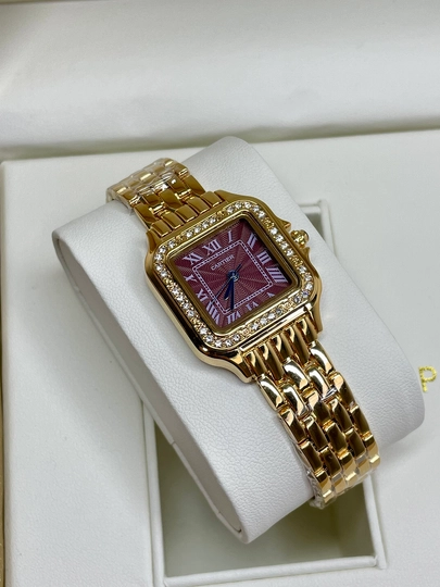 Классические часы класса Cartier для современных женщин — MARIAMS-80W0023-БАГРОВ