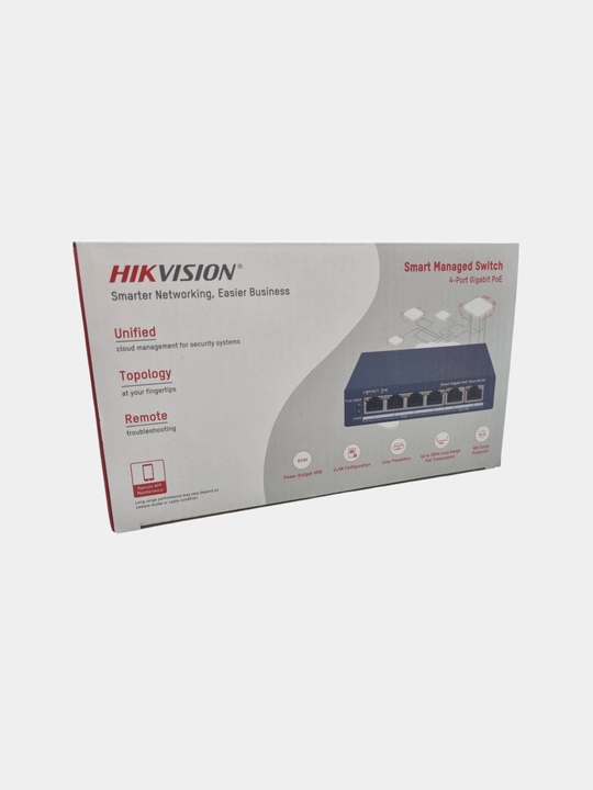 Hikvision DS-3E1506P-EI/M	коммутатор гигабитный PoE  6 порт, 4 порта PoE