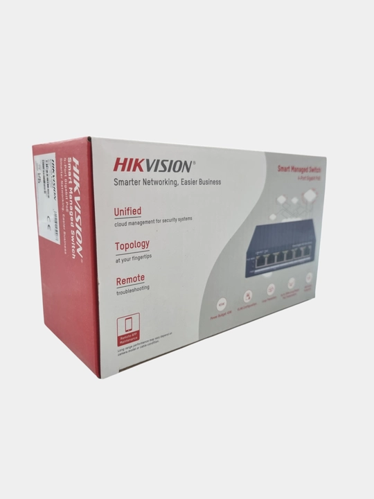 Hikvision DS-3E1506P-EI/M	коммутатор гигабитный PoE  6 порт, 4 порта PoE