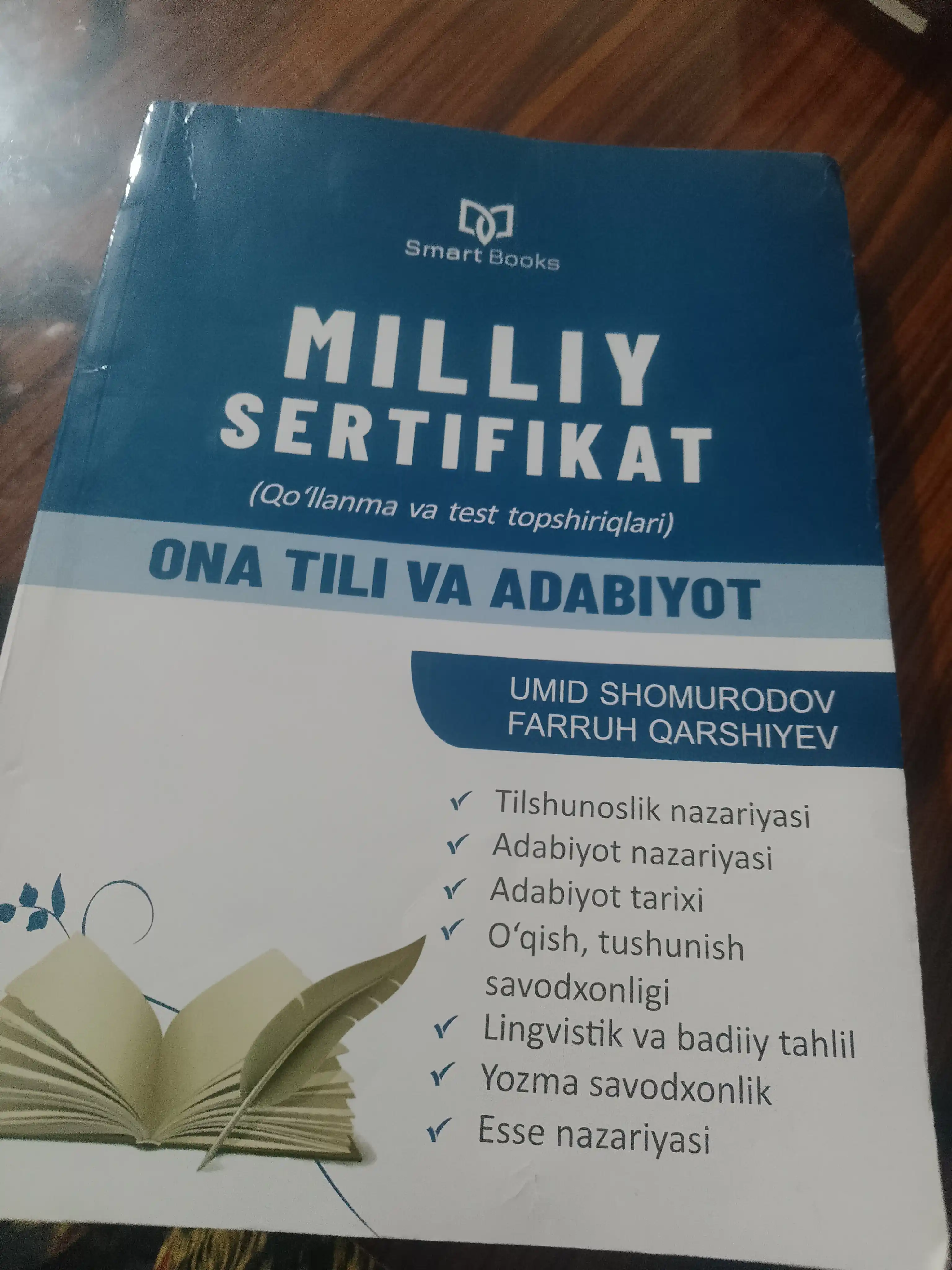 Миллий сертификат тест топшириқлари Она тили ва Адабиёт