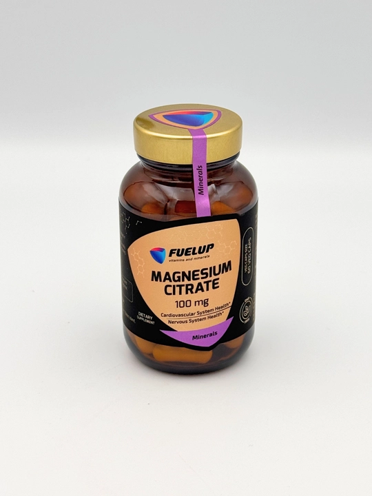FuelUp Magnesium Citrate, 100 mg, 60 kapsulalar - 