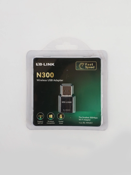 Wi-Fi адаптер USB Lb-Link 300Мб/с для ноутбука и стационарного компьютера - 