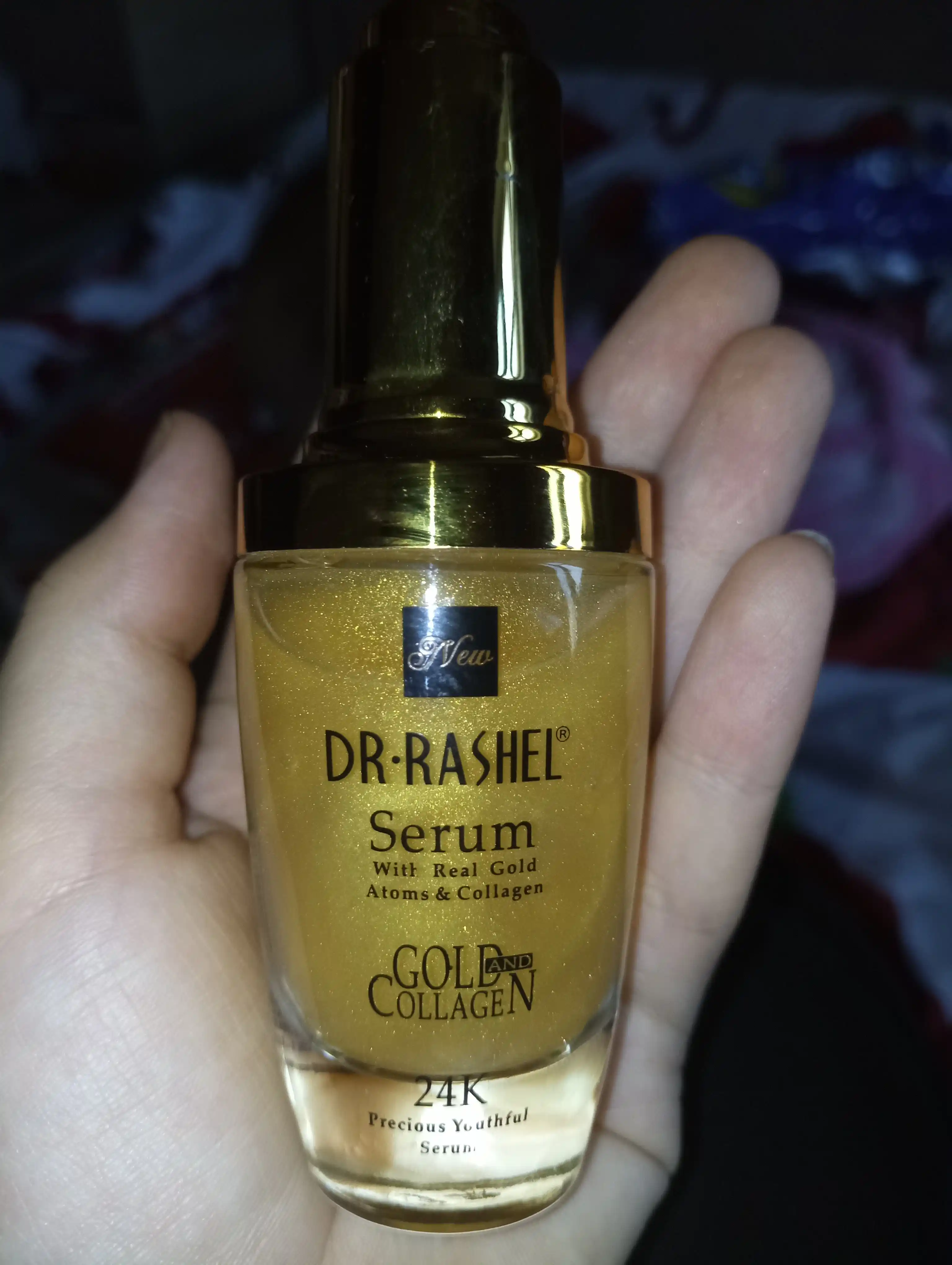 24K oltin va kollagen bilan boy yuz uchun zardob Dr. Rashel 24K Gold Collagen, 40 ml