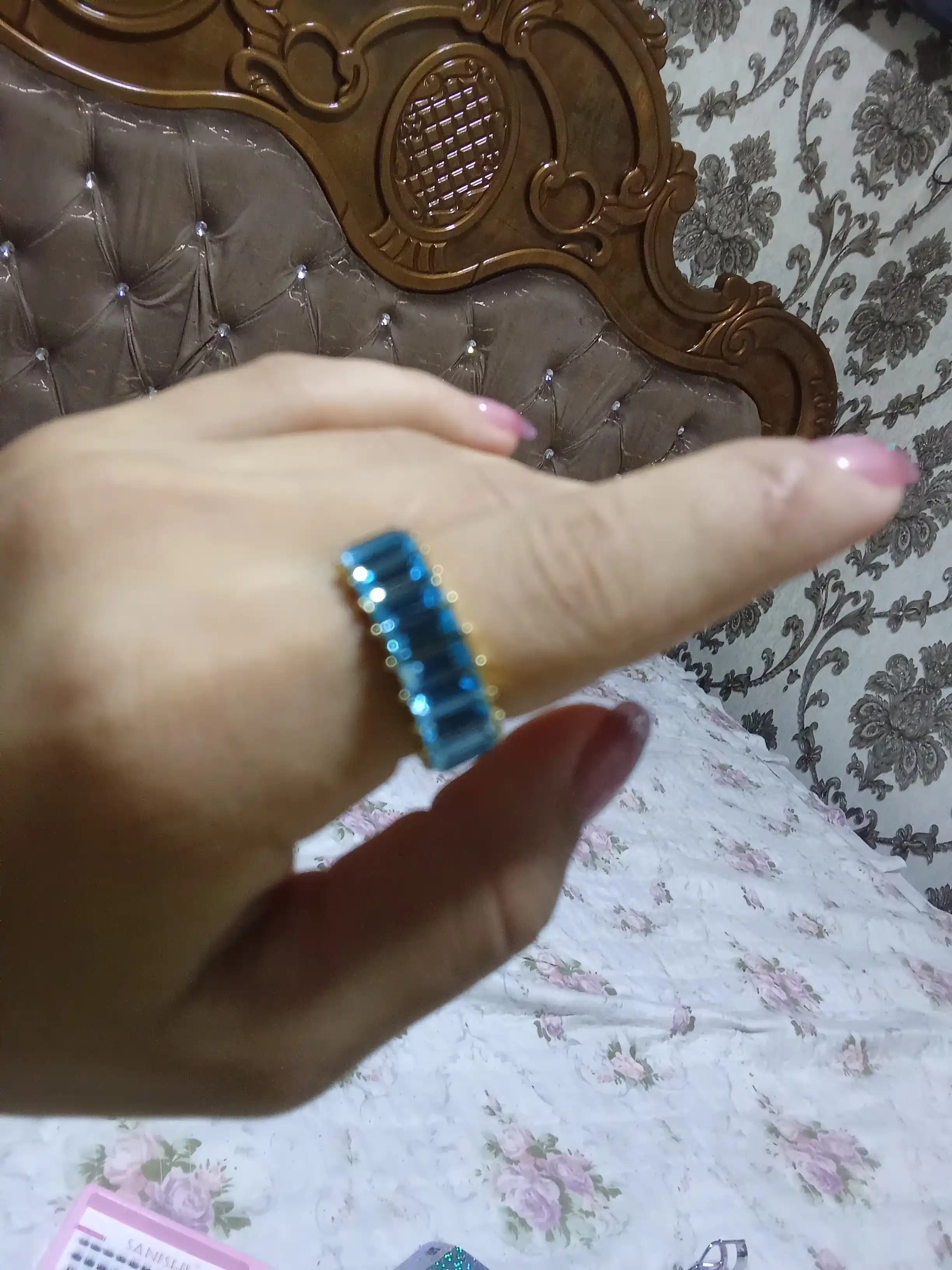 Женское кольцо дорожка, гипоаллергенное, с вставкой из циркона