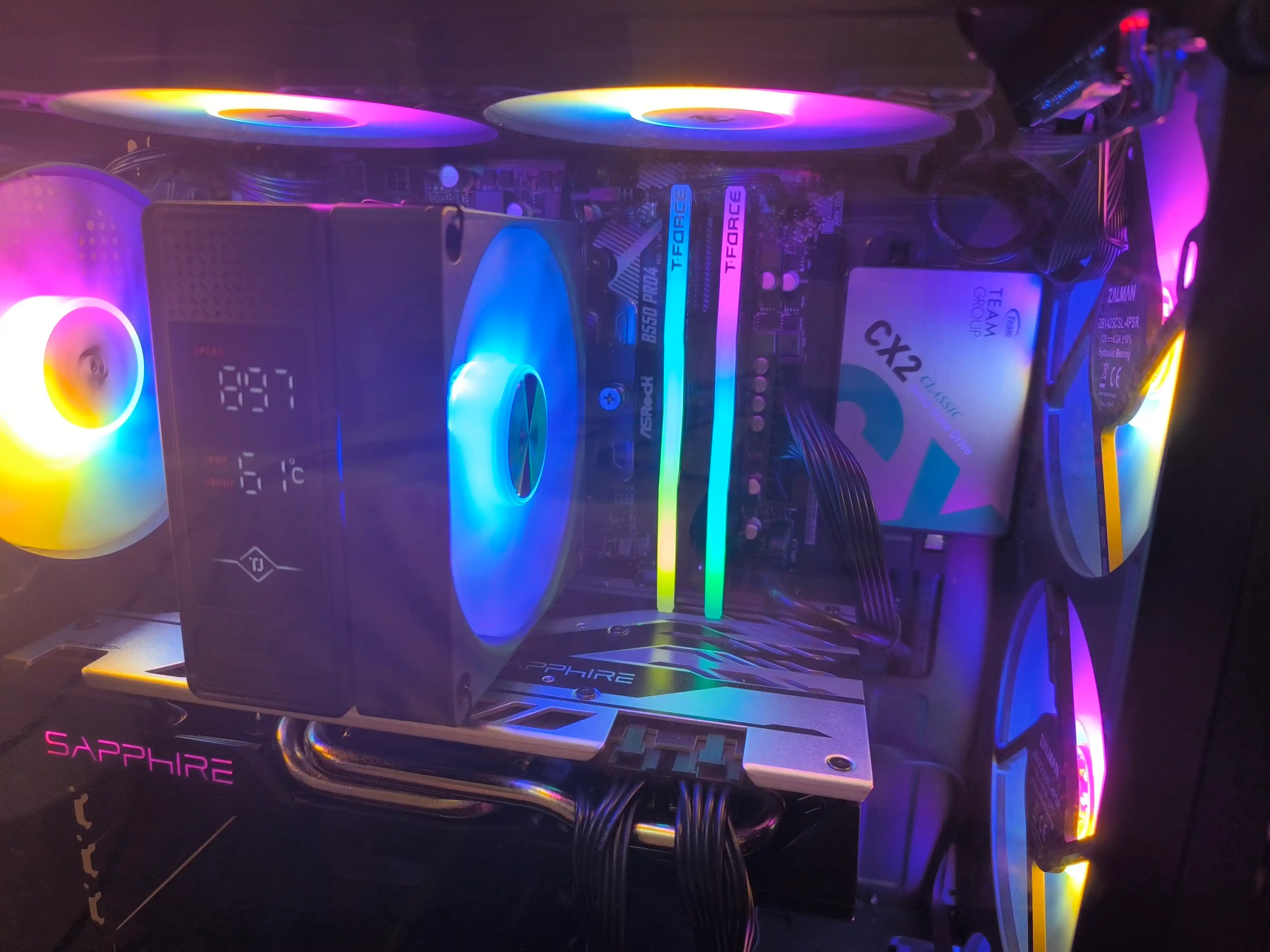 CPU sovutgichi intel va AMD RGB ARGB 2,4, 6 sovutgich quvuri protsessor sovutish sistemasi