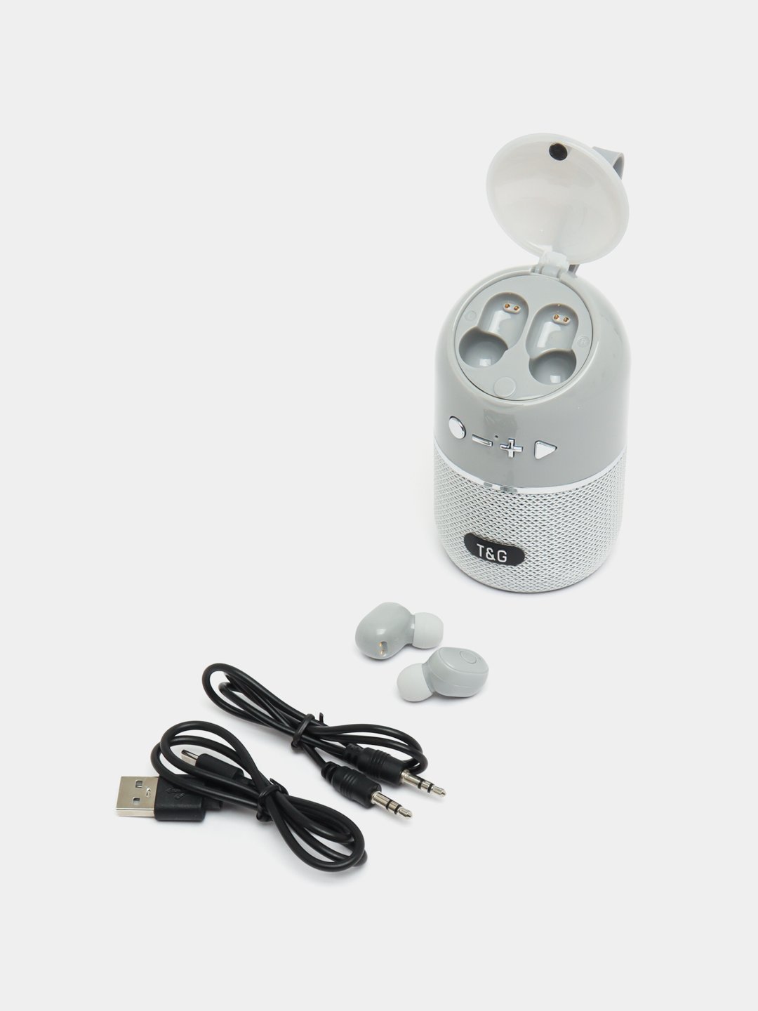Simsiz mini Bluetooth kolonka + quloqchinlar T&G TG805, TWS, 2 tasi 1 da - 