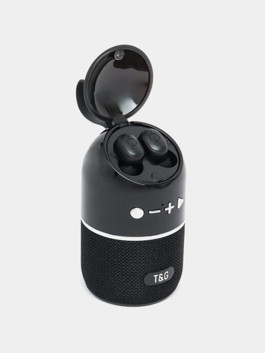 Simsiz mini Bluetooth kolonka + quloqchinlar T&G TG805, TWS, 2 tasi 1 da