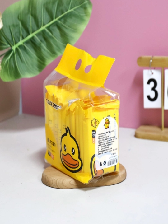 Nam salfetkalar «Sariq o‘rdak» 4724 — 10×10 (100 dona), kichik paketlar